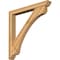 Ekena Millwork Legacy Slat Rough Sawn Bracket w/ Offset Brace, Western Red Cedar, 6"W x 48"D x 48"H BKT0604X48X48LEC06RWR - alternate 1